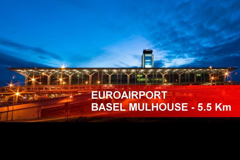 Hotel Restaurant Tivoli - Basel Airport Huningue Exterior photo